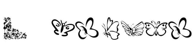 KR Butterflies  les polices de caractères gratuit tlcharger