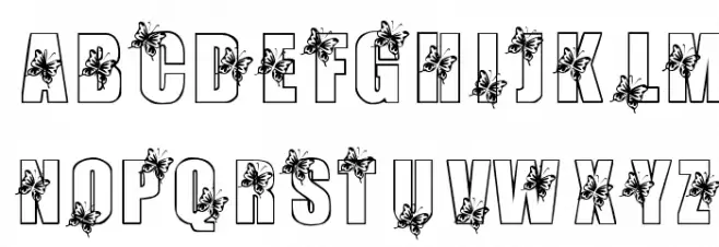 KR Butterfly 3 Font OTHER CHARS