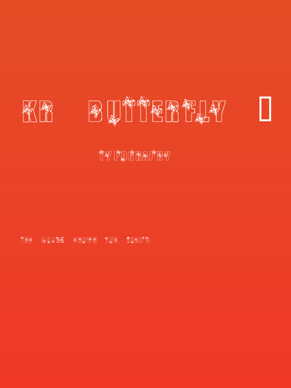 KR Butterfly 3 Poster
