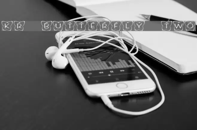 KR Butterfly Two Font examples