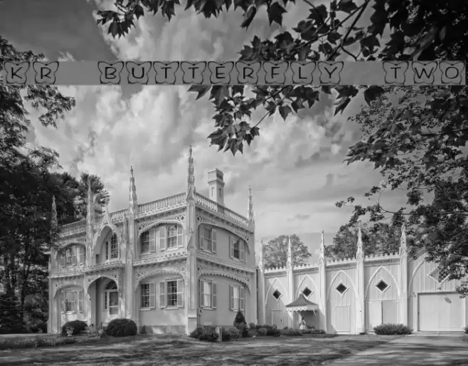 KR Butterfly Two Font examples