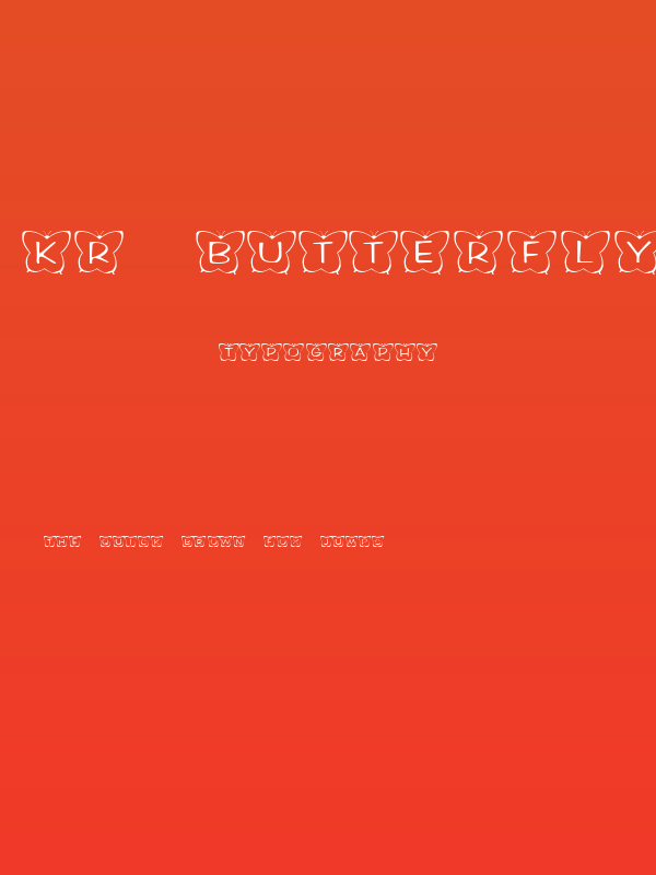 KR Butterfly Two Poster