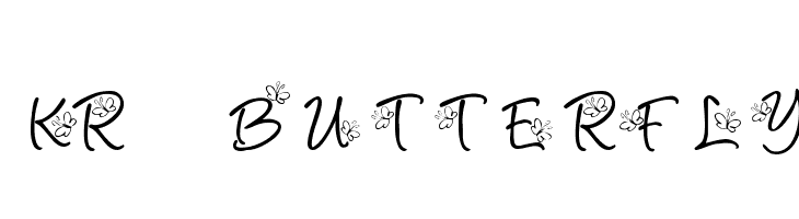 KR Butterfly Font