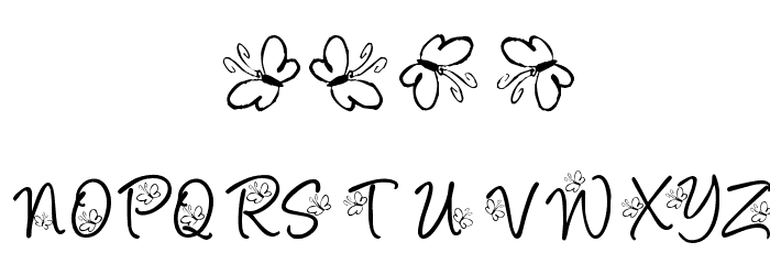 KR Butterfly Font OTHER CHARS