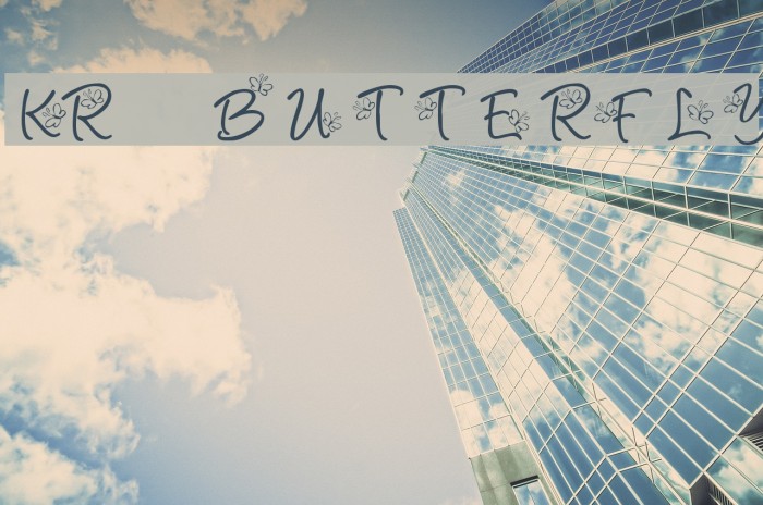 KR Butterfly Font examples