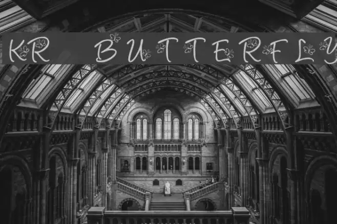 KR Butterfly Font examples