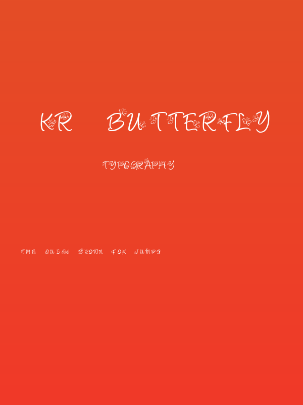 KR Butterfly Poster