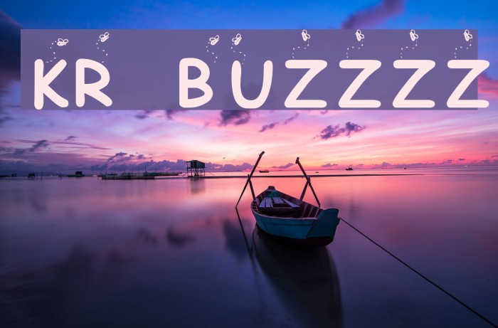 KR Buzzzz Font examples
