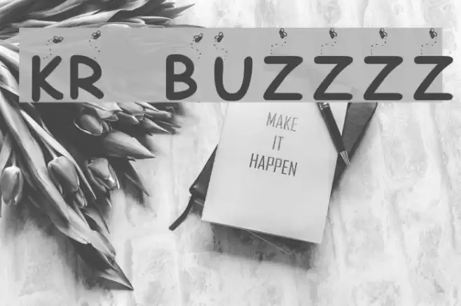 KR Buzzzz Font examples