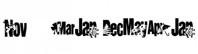 KR Calendar  Free Fonts Download