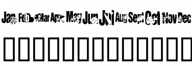 KR Calendar Polices MAJUSCULES