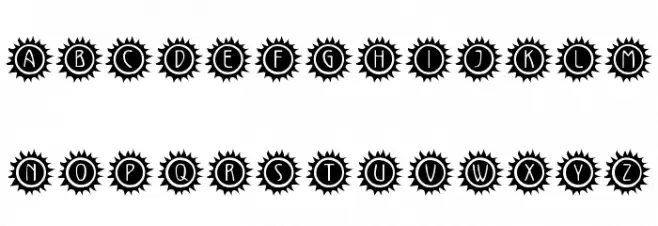 KR California Sun Font OTHER CHARS