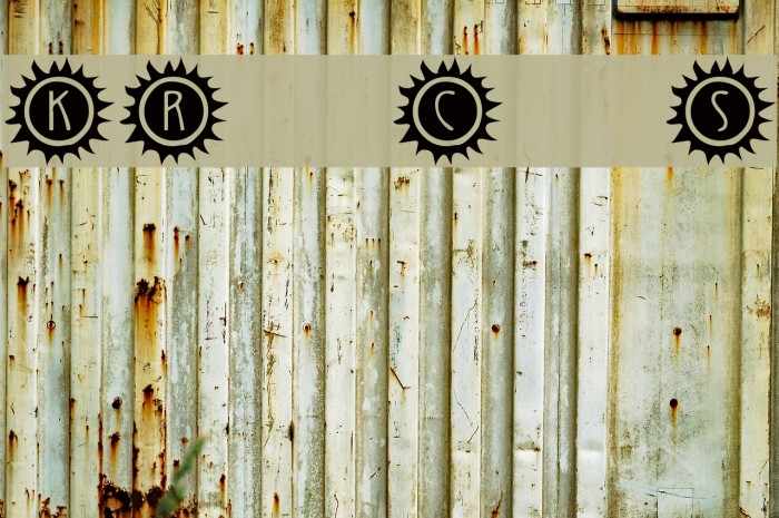 KR California Sun Font examples