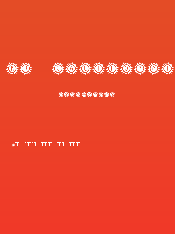 KR California Sun Poster