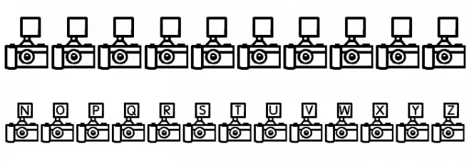 KR Camera Fun フォント その他の文字