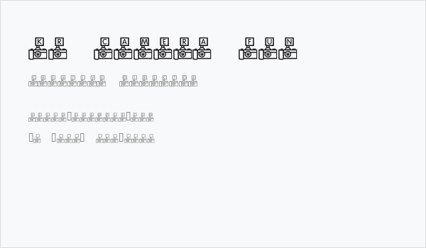 KR Camera Fun Business Card