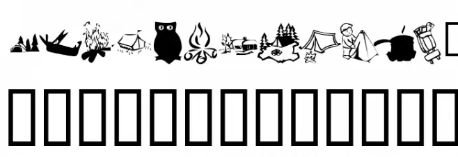 KR Camping Font OTHER CHARS