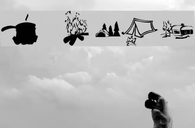 KR Camping Font examples