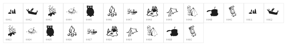 KR Camping Character Map
