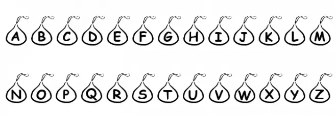 KR Candy Kiss Caratteri MINUSCOLO