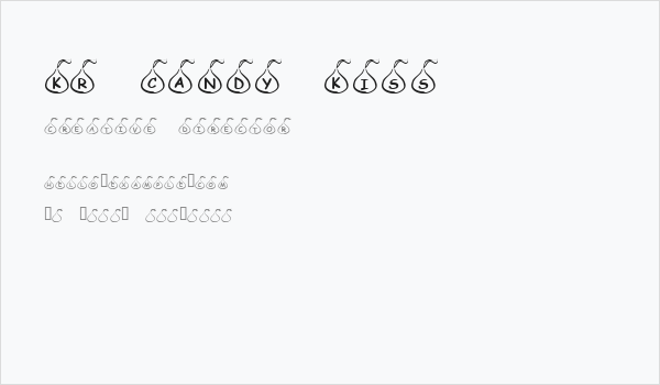 KR Candy Kiss Business Card