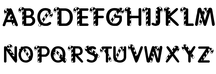 KR Cane Letters Font LOWERCASE