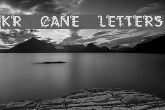 KR Cane Letters Font examples
