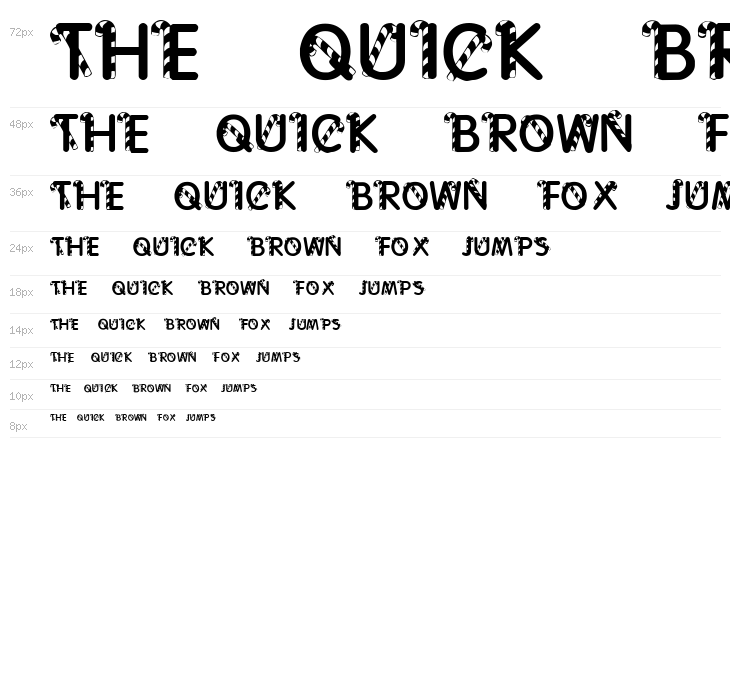 KR Cane Letters Waterfall