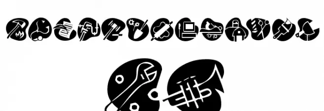 KR Career Day Font UPPERCASE