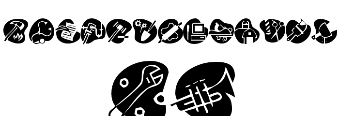 KR Career Day Font LOWERCASE