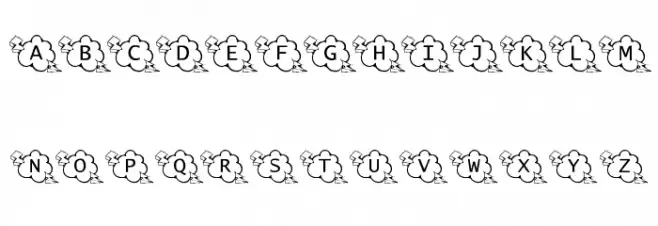 KR Careful What You Say! Font OTHER CHARS