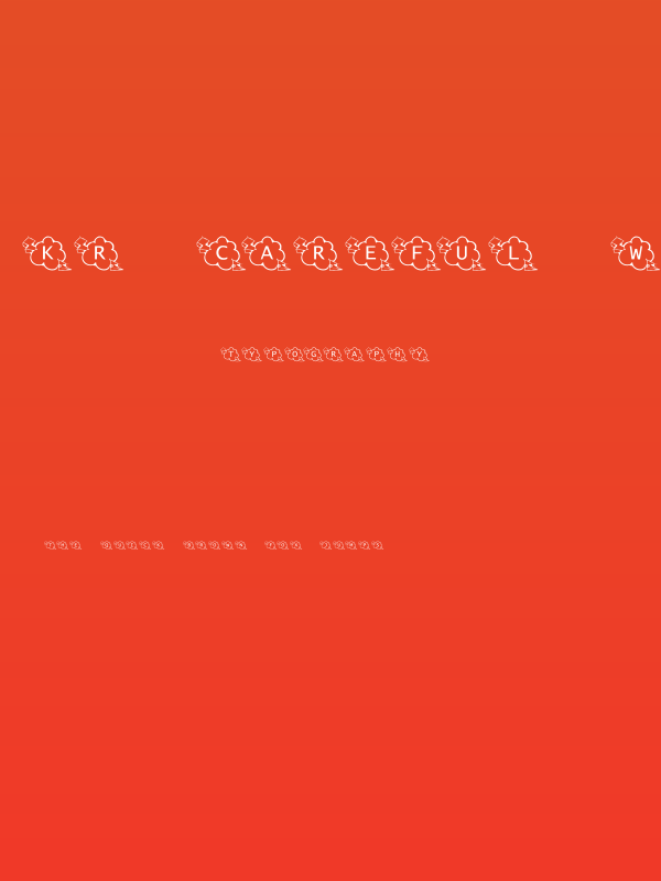 KR Careful What You Say! Poster