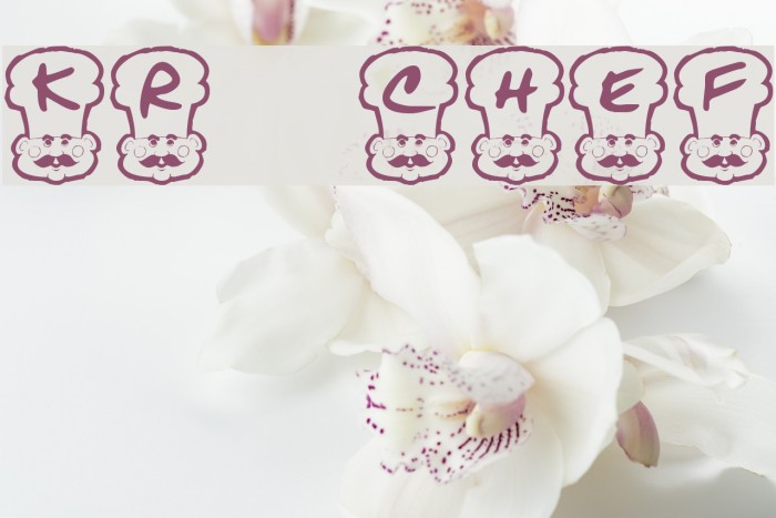 KR Chef Font examples