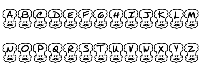 KR Chef Font LOWERCASE