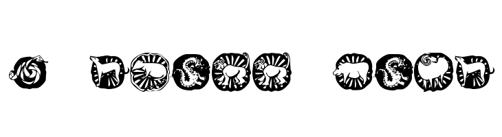 KR Chinese Zodiac Шрифта