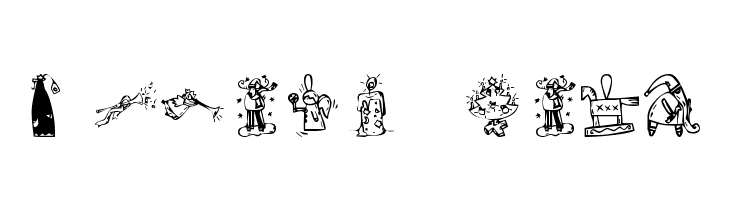KR Christmas 2002 Dings 2 Font