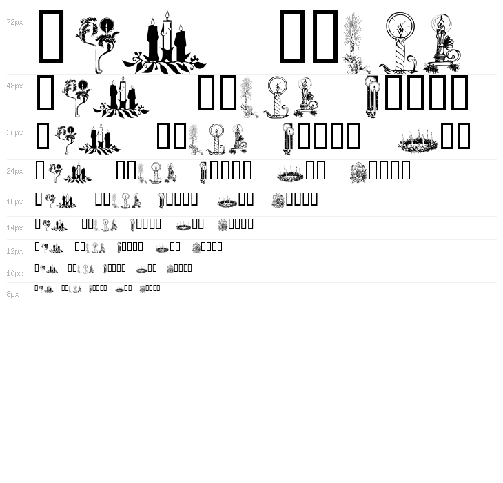 KR Christmas Candles Waterfall