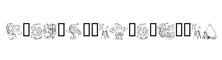 KR Christmas Color Me Font