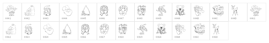 KR Christmas Color Me Character Map