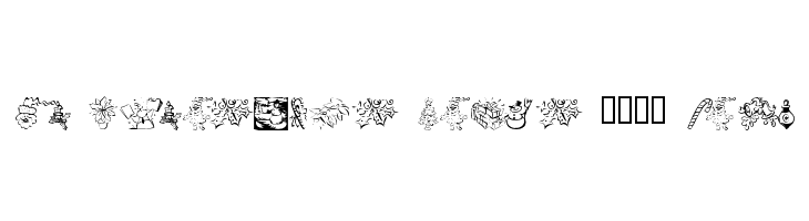 KR Christmas Dings 2004 Five Font