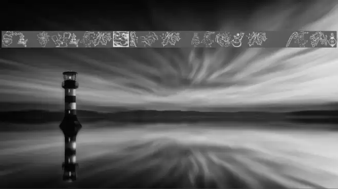 KR Christmas Dings 2004 Five Font examples