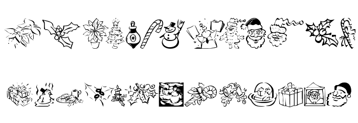 KR Christmas Dings 2004 Five Font LOWERCASE