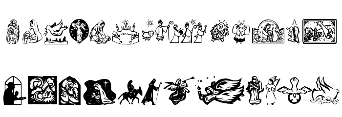 KR Christmas Dings 2004 Four Font LOWERCASE