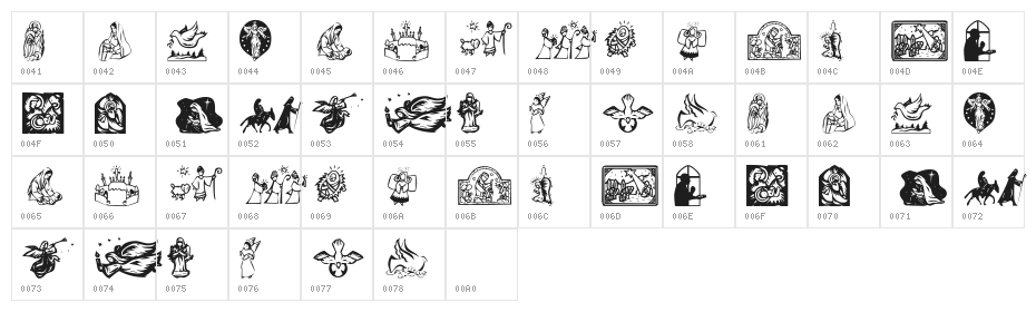 KR Christmas Dings 2004 Four Character Map