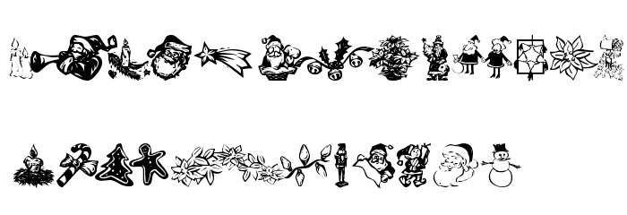 KR Christmas Dings 2004 Six Font OTHER CHARS