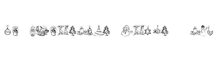 KR Christmas Dings 2004 Two Fonte