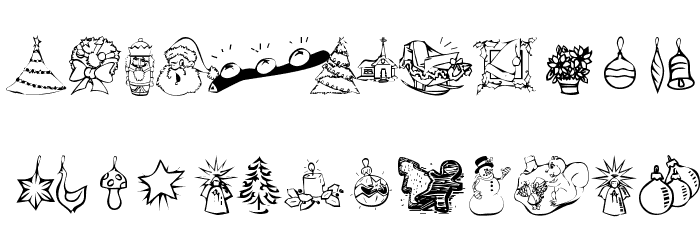 KR Christmas Dings 2004 Two Fonte MINÚSCULAS