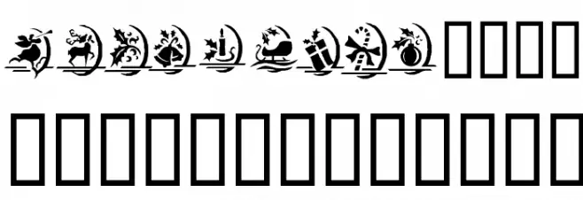 KR Christmas Dings One Font OTHER CHARS