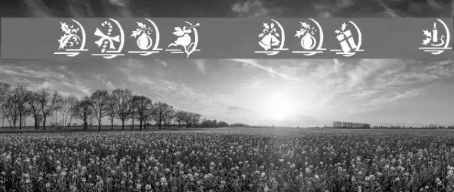 KR Christmas Dings One Font examples