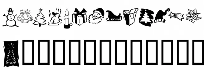 KR Christmas Dings Three Font OTHER CHARS